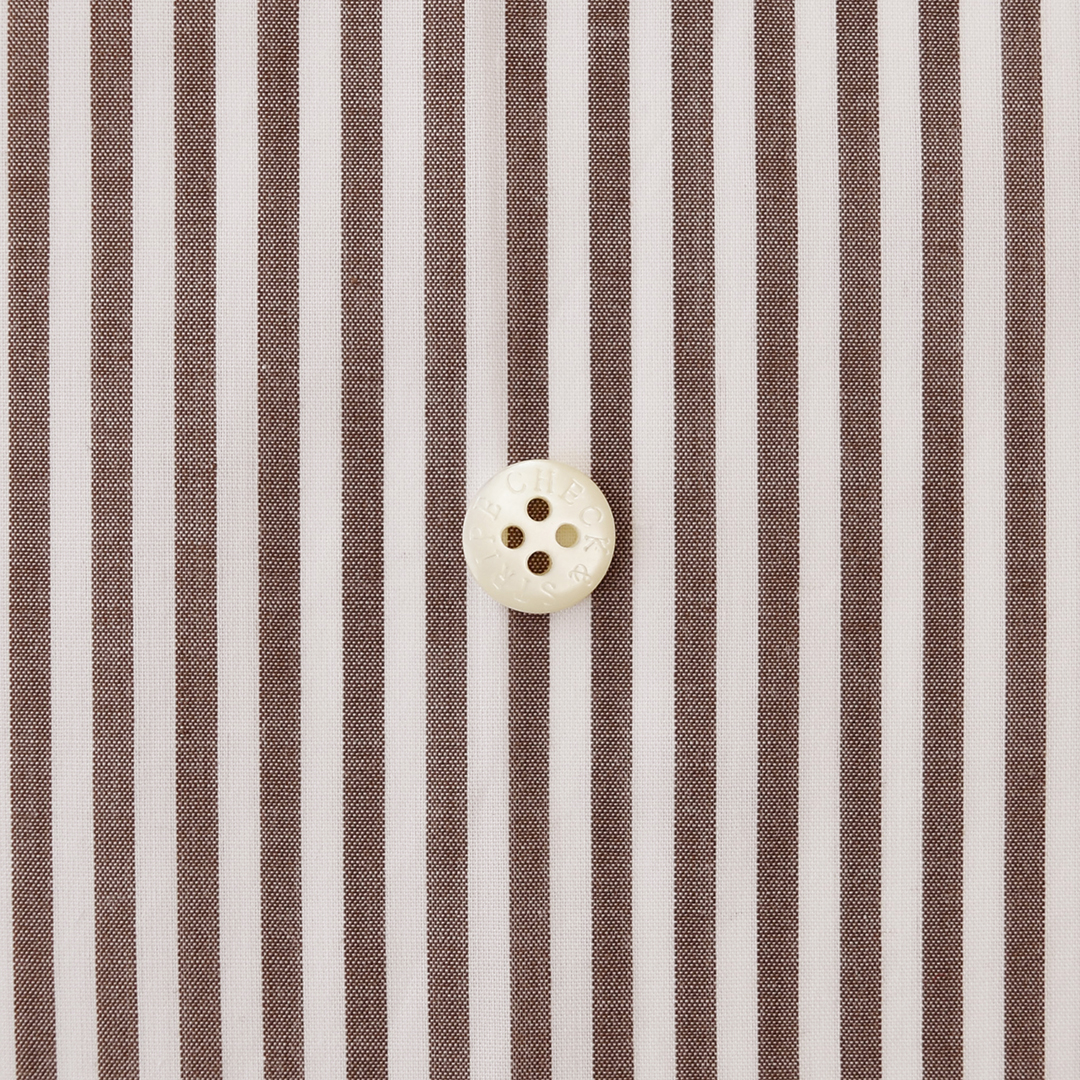 (10%OFF！)CHECK&STRIPEオリジナルストライプ　ブラウン