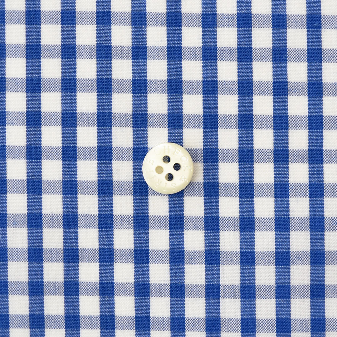 (10%OFF！)CHECK&STRIPEオリジナル海のダブルギンガムチェック　ブルー