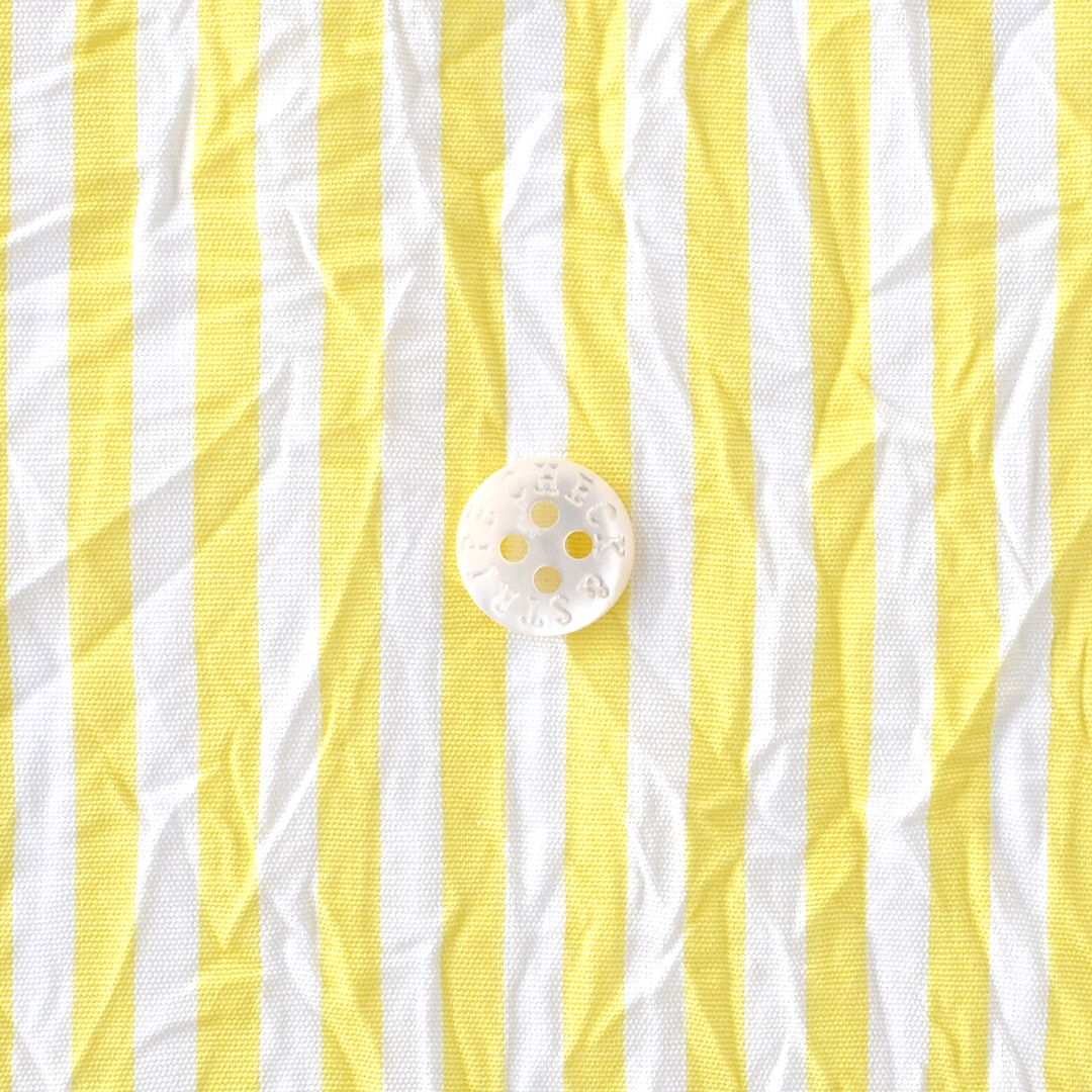 C&Sオリジナルsunny days stripe(レシピ付き)　レモンイエロー×ホワイト