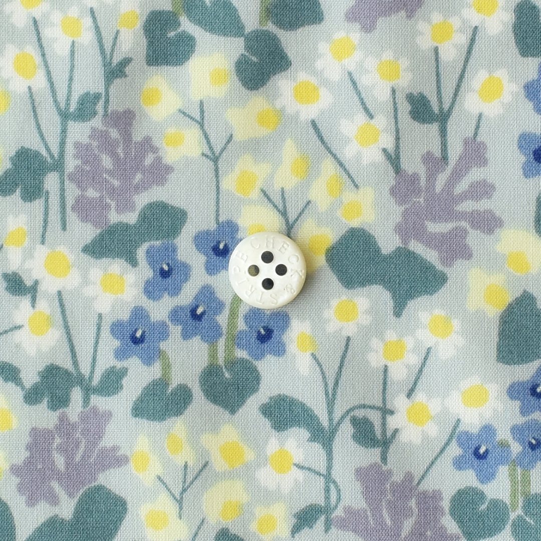 Garden オーガニックコットンローン　1B(サックスブルー×バイオレット)