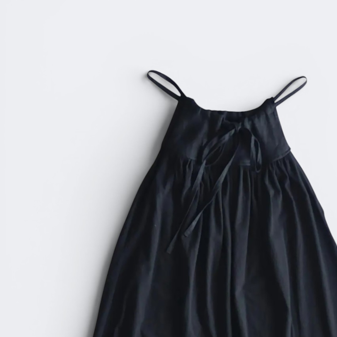SARAXJIJI BL27 ホルターネックキャミソールブラウス　Short Black