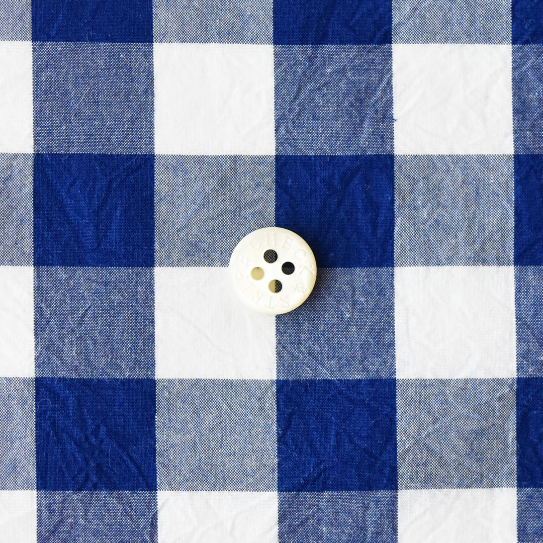 (数量限定トライアル特別20%オフ価格)CHECK&STRIPEオリジナルコットンパピエ ギンガムチェック　ネイビー(15mm幅)