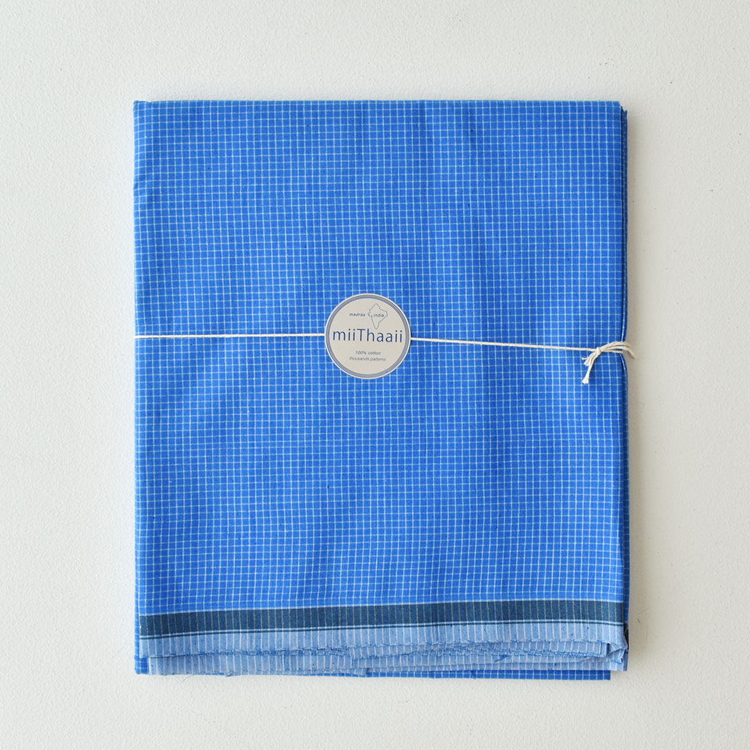 fog linen work ルンギファブリック　ブルー系