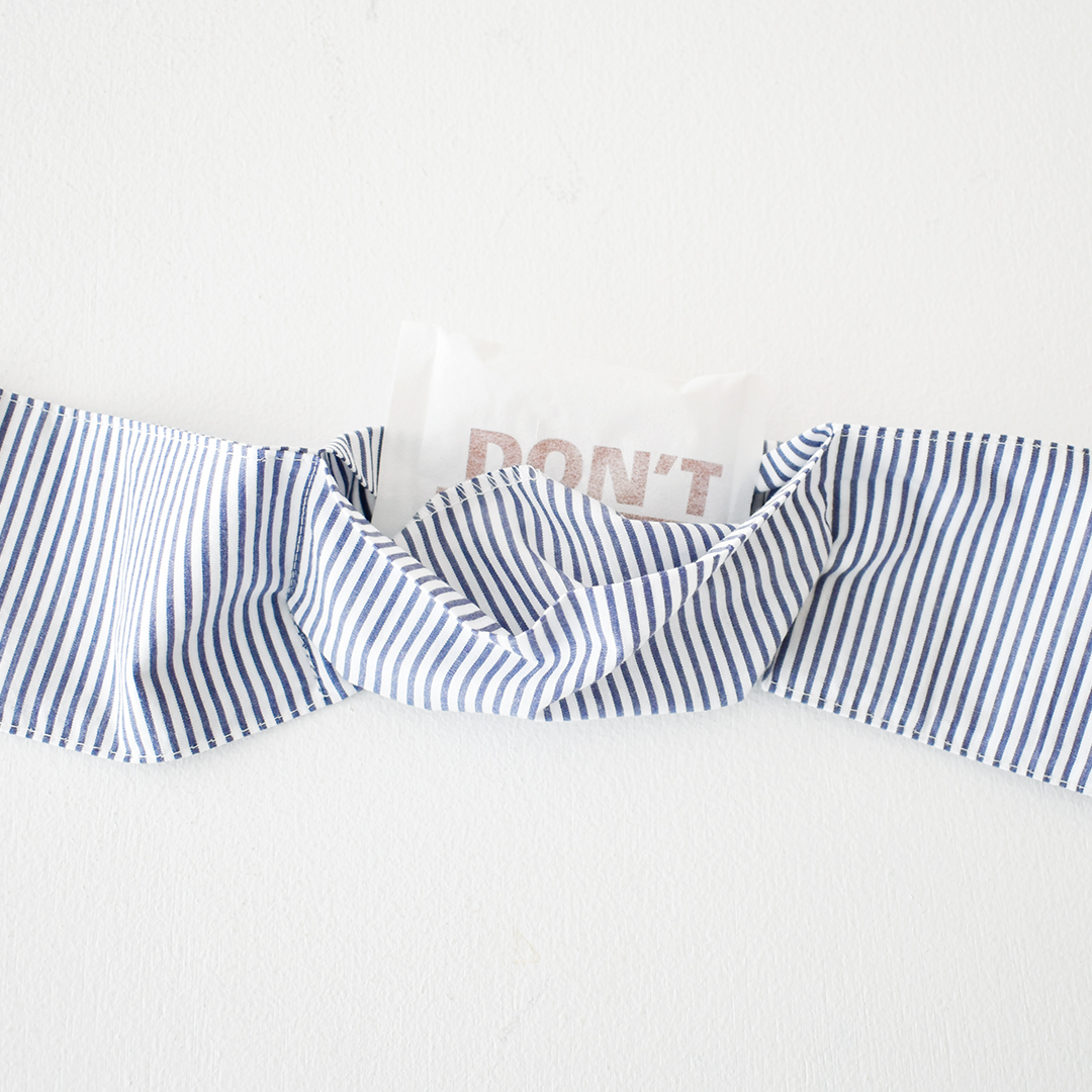 チェックアンドストライプ  キット CHECK & STRIPE 】「ちいさな手さげバッグのキット」をやっと