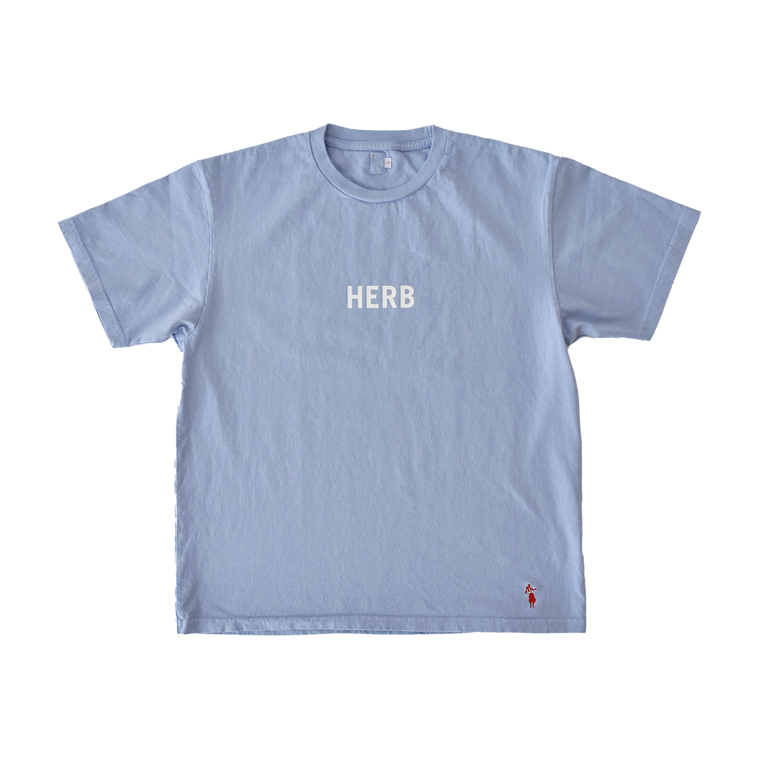 Tシャツ HERB TEE サックス　XS
