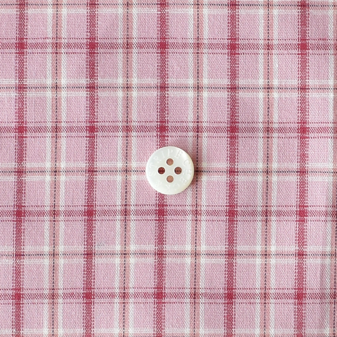 さらりとしたコットンチェック　A（ピンク系）
