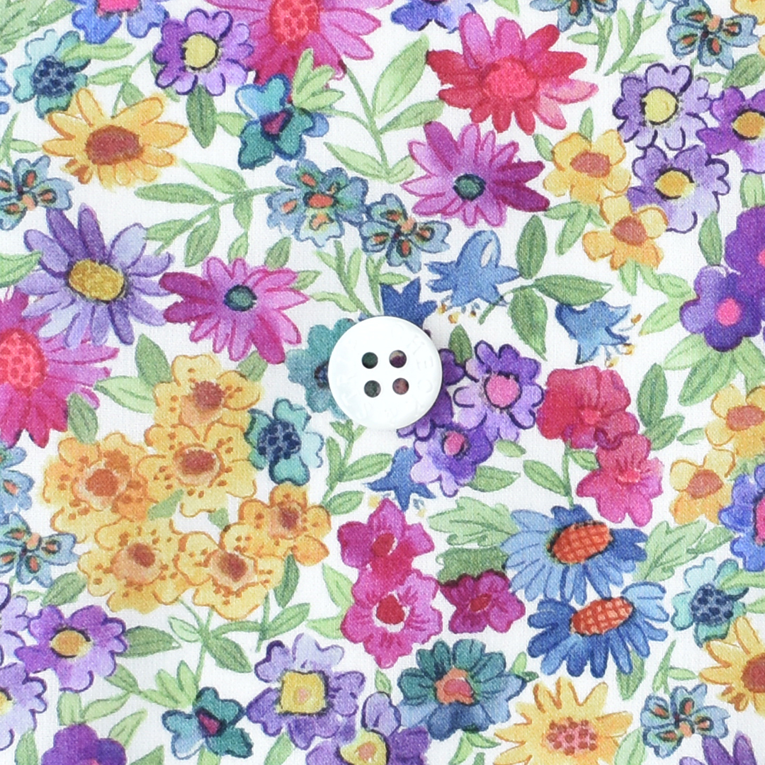 リバティプリント　Sandra Spring 25BU（ピンク×グリーン系）