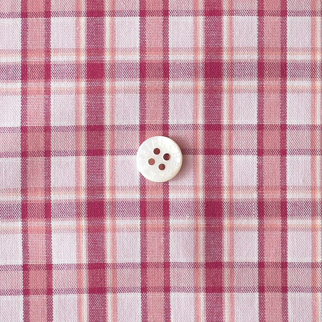 さらりとしたコットンチェック　B（ピンク系）