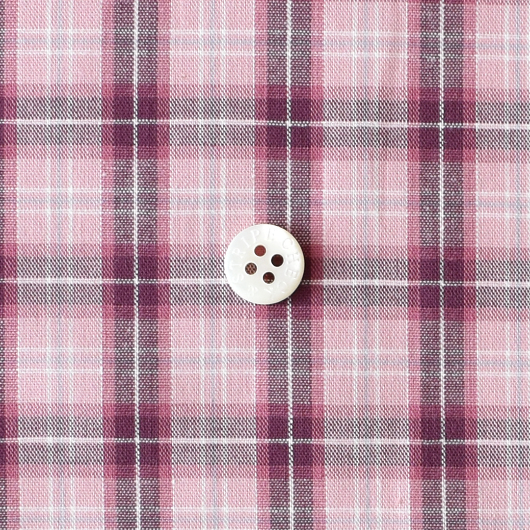 さらりとしたコットンチェック　C（ピンク系）