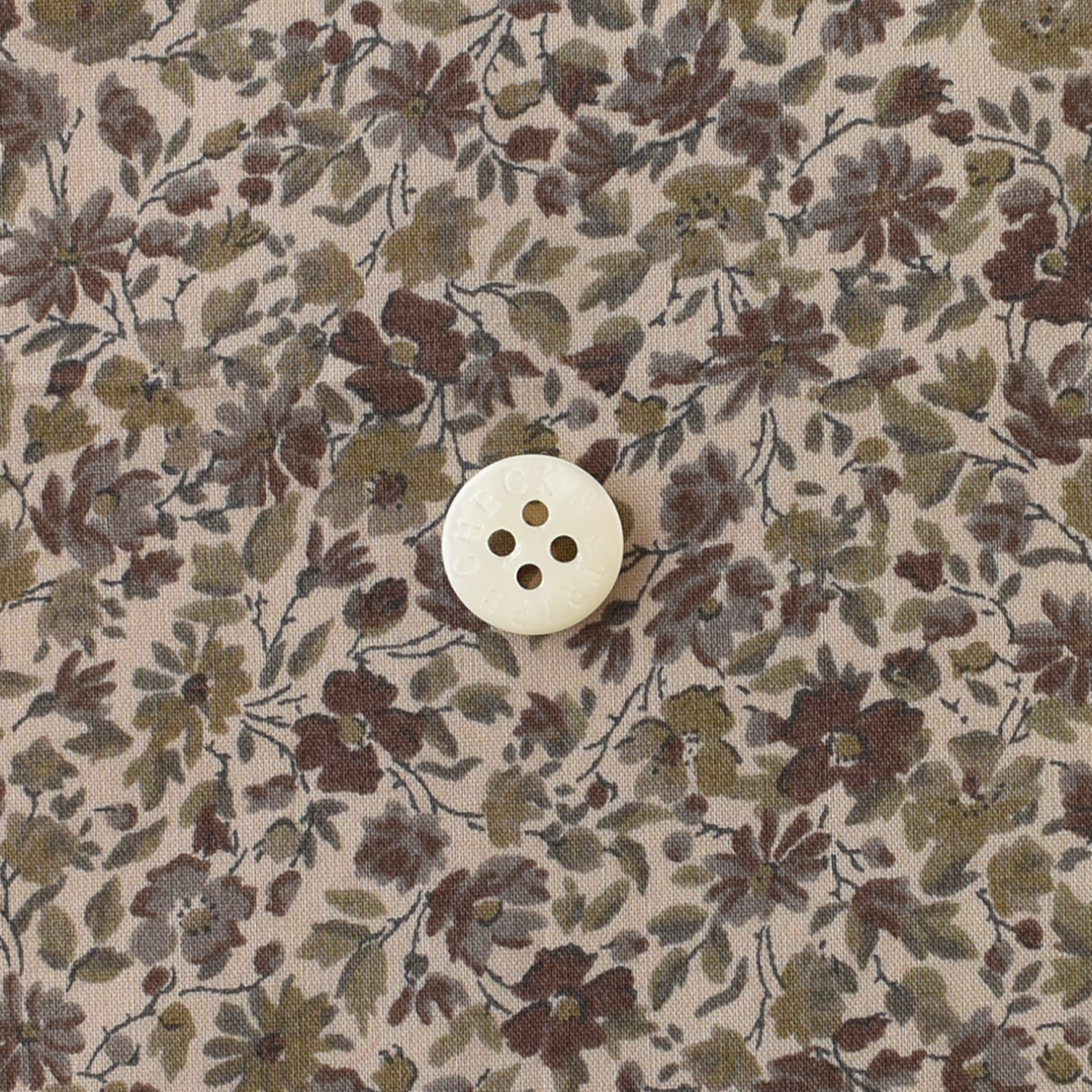 リバティプリント　Hannah Rose ◎J21H(ブラウン・カーキ系)