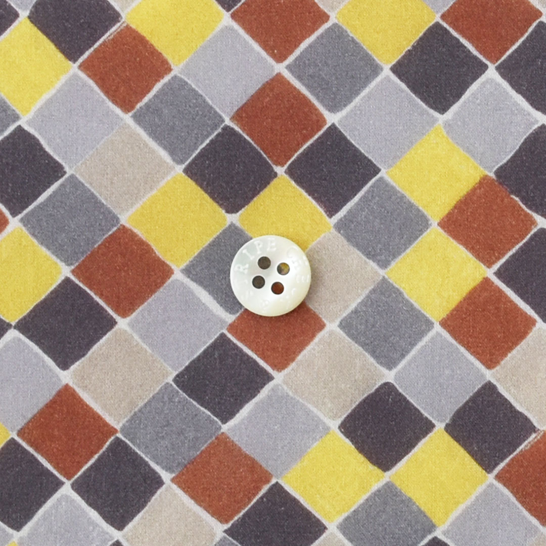 リバティプリント　Palazzo ◎J19A(グレー・マスタード系)