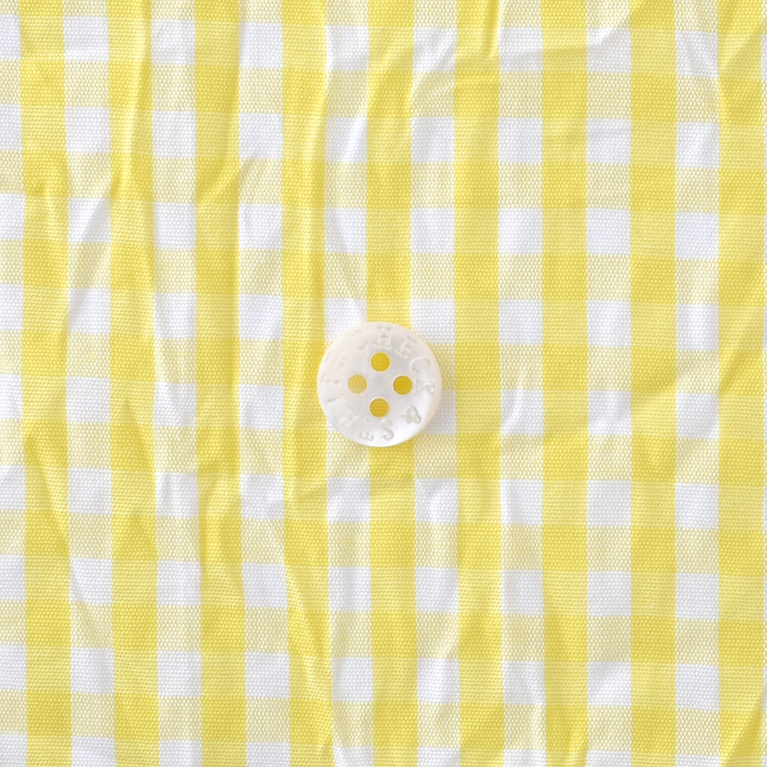 (数量限定トライアル特別20%オフ価格)C&Sオリジナルsunny days check　レモンイエロー×ホワイト