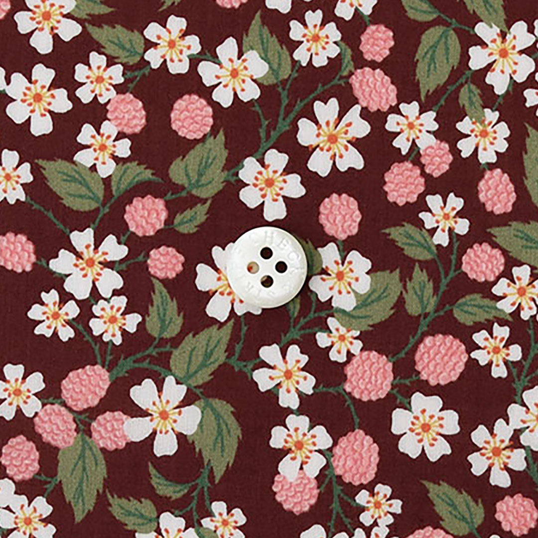 リバティプリント　Karen's Choice 22CT(テラコッタブラウン地)