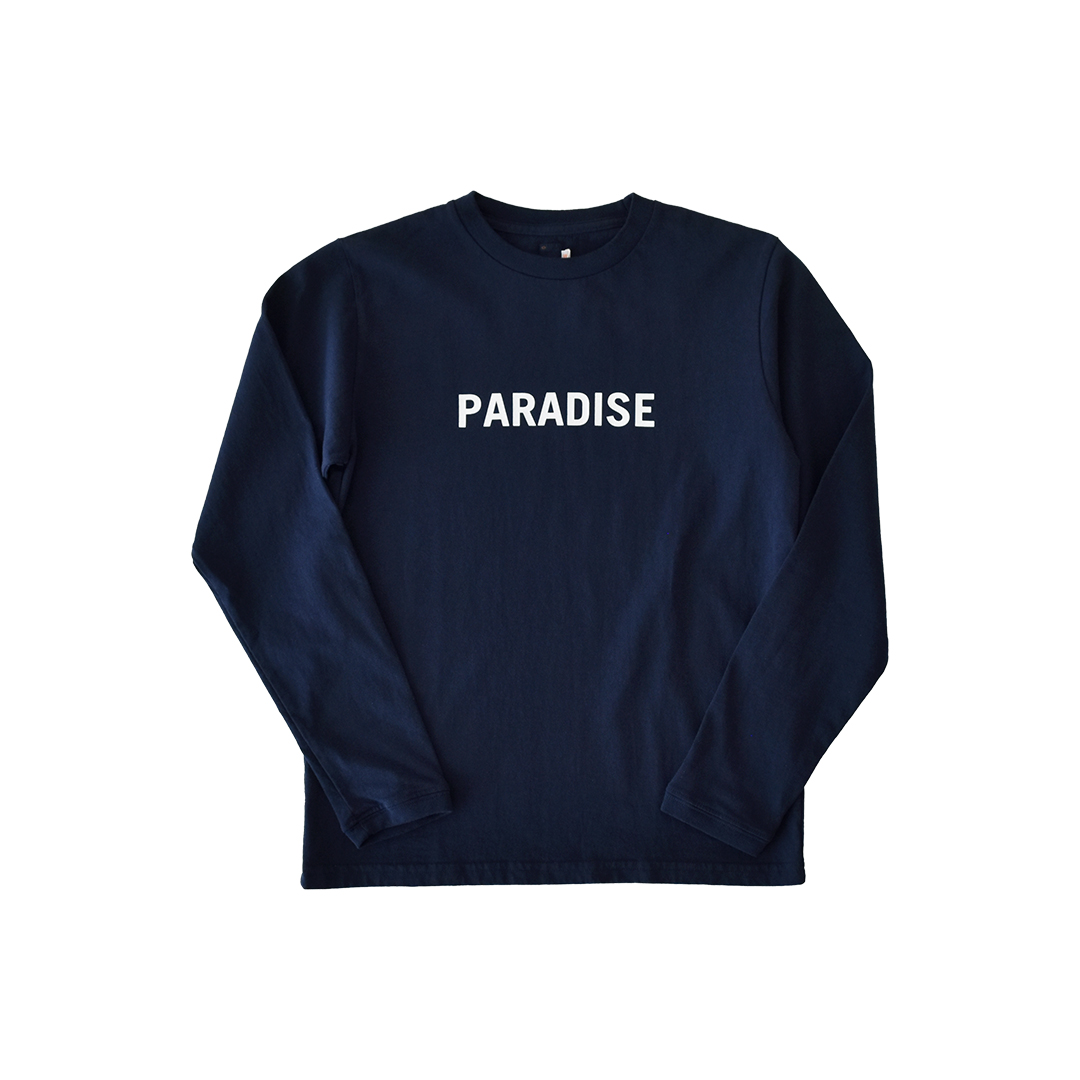 SUNSHINE+CLOUD ロングTシャツ PARADISE FOUND ネイビー　M