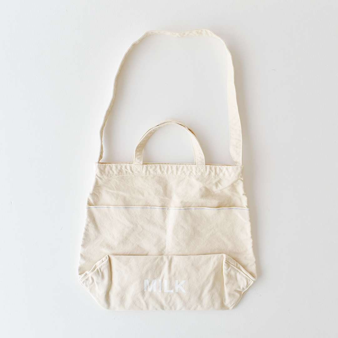 SUNSHINE+CLOUD NEW MARKET BAG　O.WHITE × MILK