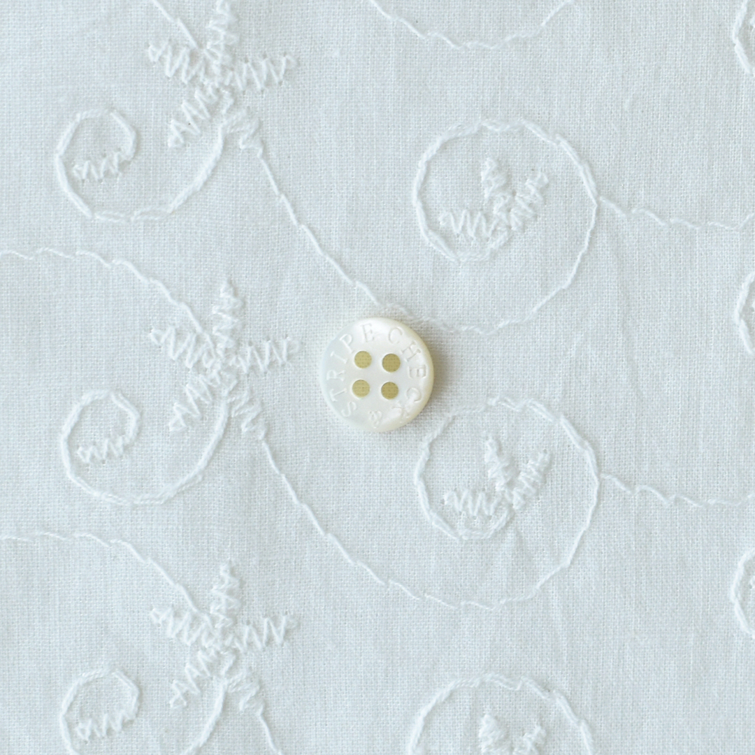 (特価)ちょっと幅広 インド刺繍 E　ホワイト