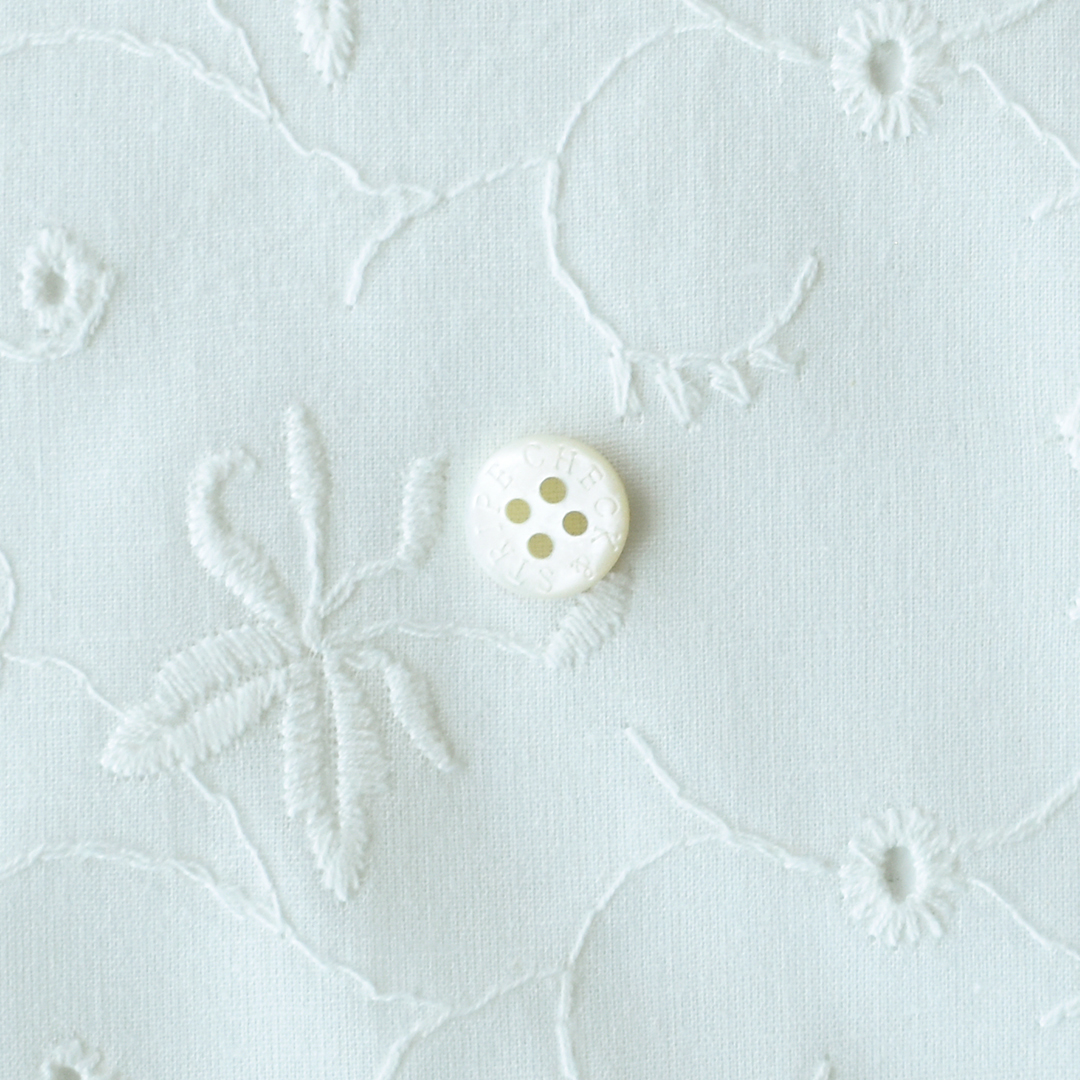 (特価)ちょっと幅広 インド刺繍 A　ホワイト