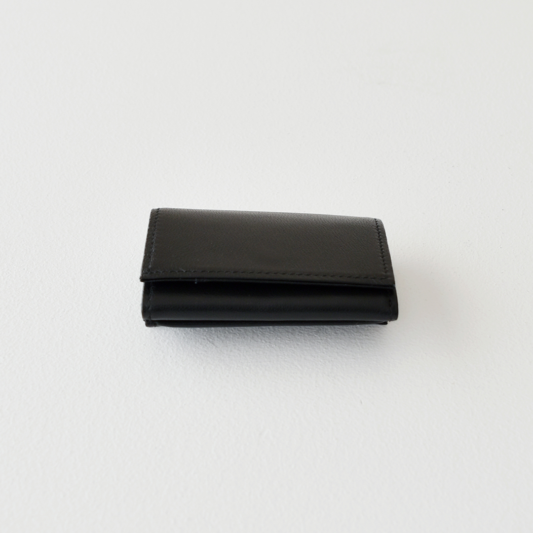 CHECK＆STRIPE / Tirone MINERVA 三つ折りコンパクト財布 NERO(ブラック)