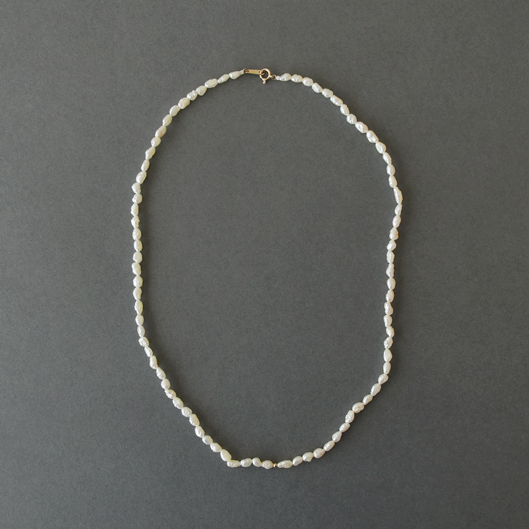 Toile Rice Pearl Necklace