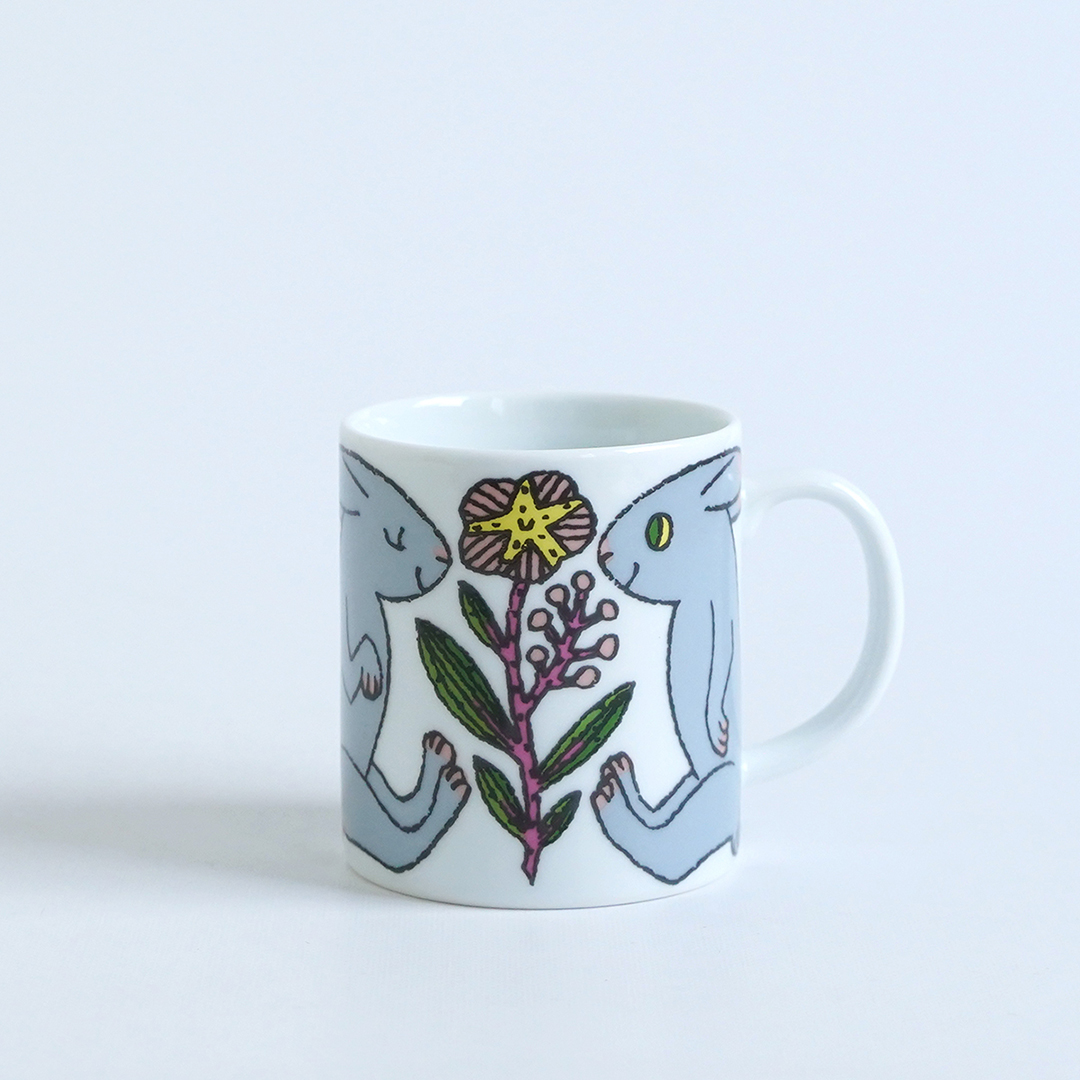 dieci 鹿児島睦 マグカップ"Hares"