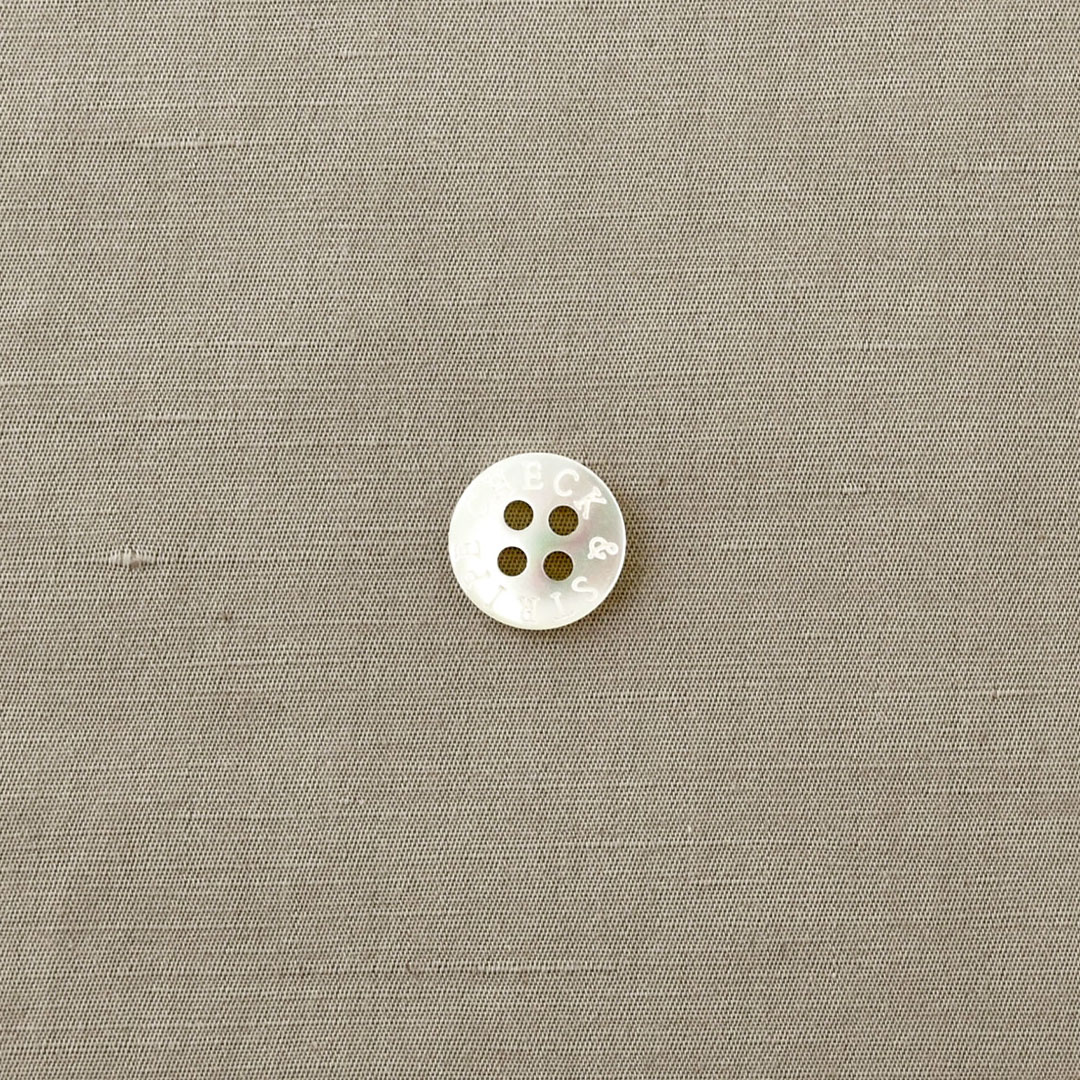 CHECK&STRIPEオリジナルよそいきのハーフリネン　グレージュ