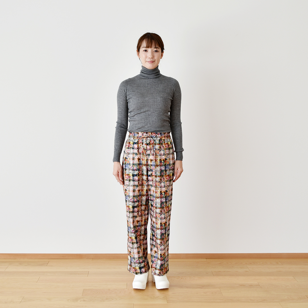 THE HANDWORKS フローラルパンツ 	Archive Gingham AE（カラフル）　L