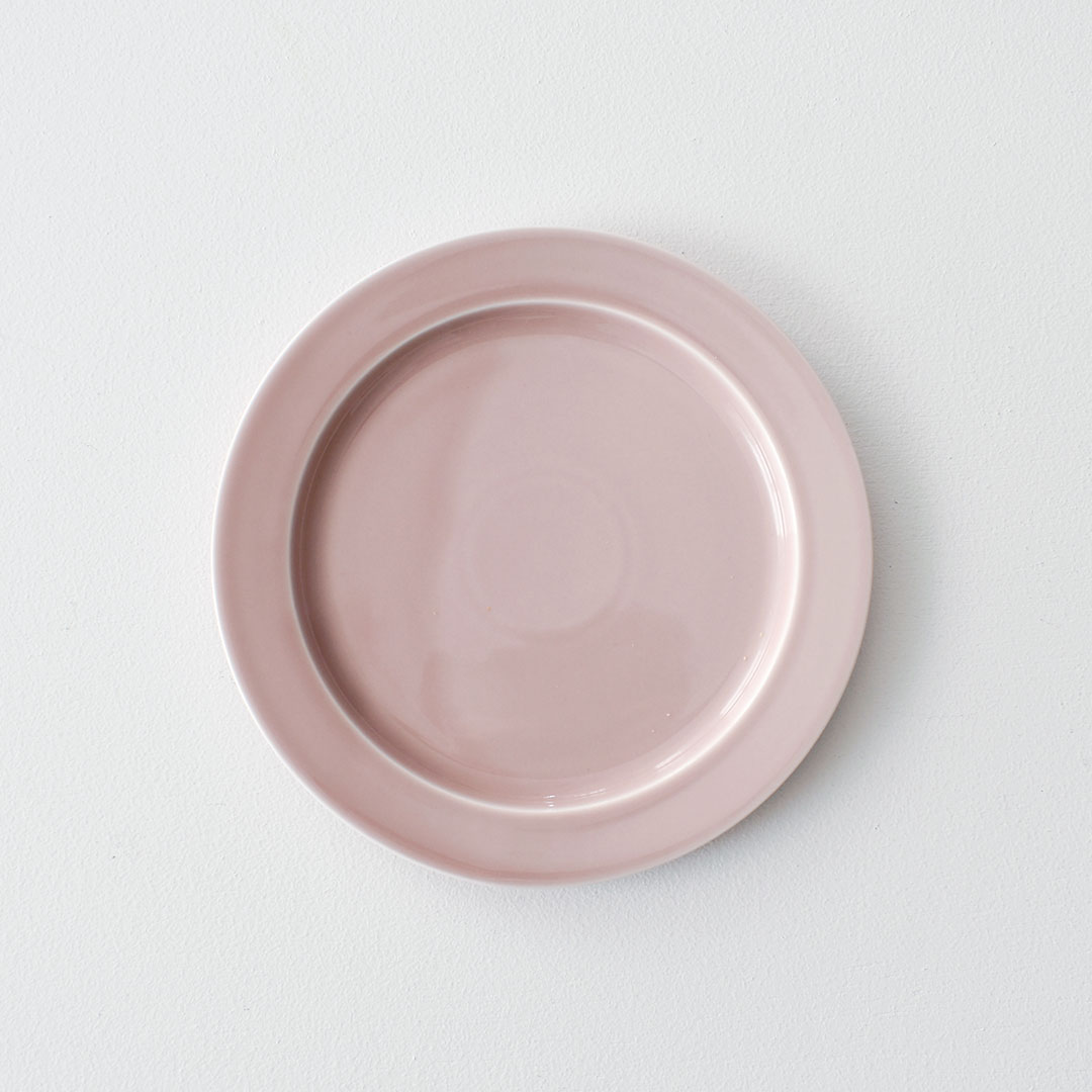 yumiko iihoshi porcelain × CHECK&STRIPE  unjour ミスティピンク　goûter plate (plate S)