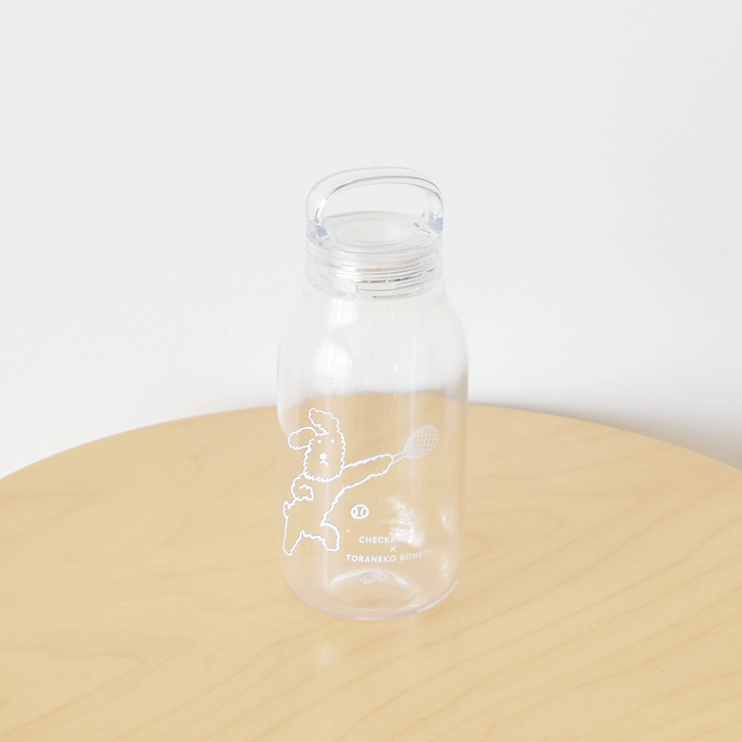 クルちゃんボトル(KINTO × トラネコボンボンのWATER BOTTLE 300ml)　クリア