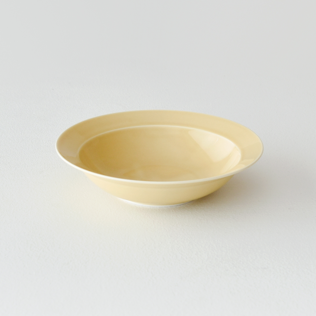 yumiko iihoshi porcelain × CHECK&STRIPE  Soup bowl ハニージンジャー　M