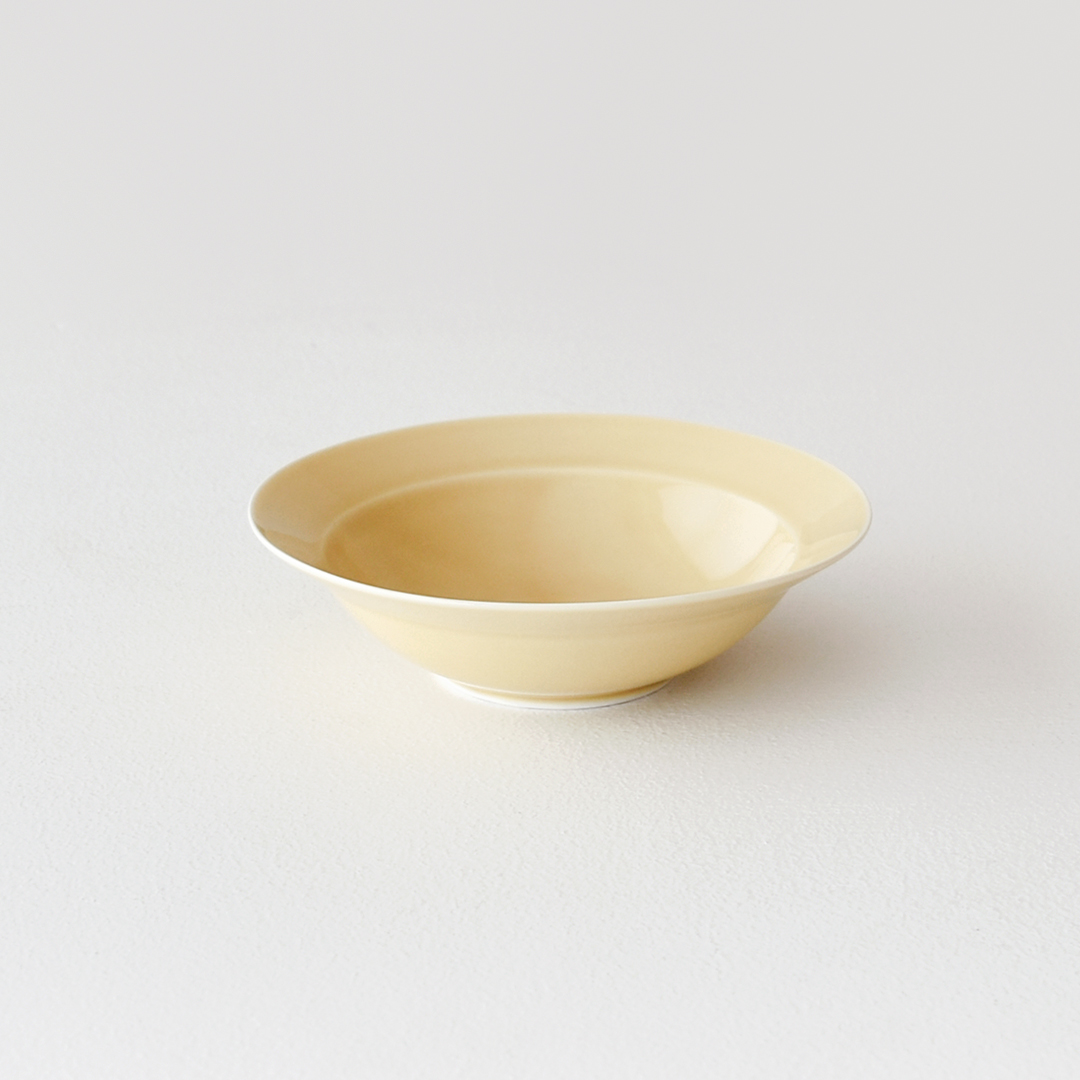 yumiko iihoshi porcelain × CHECK&STRIPE  Soup bowl ハニージンジャー　S