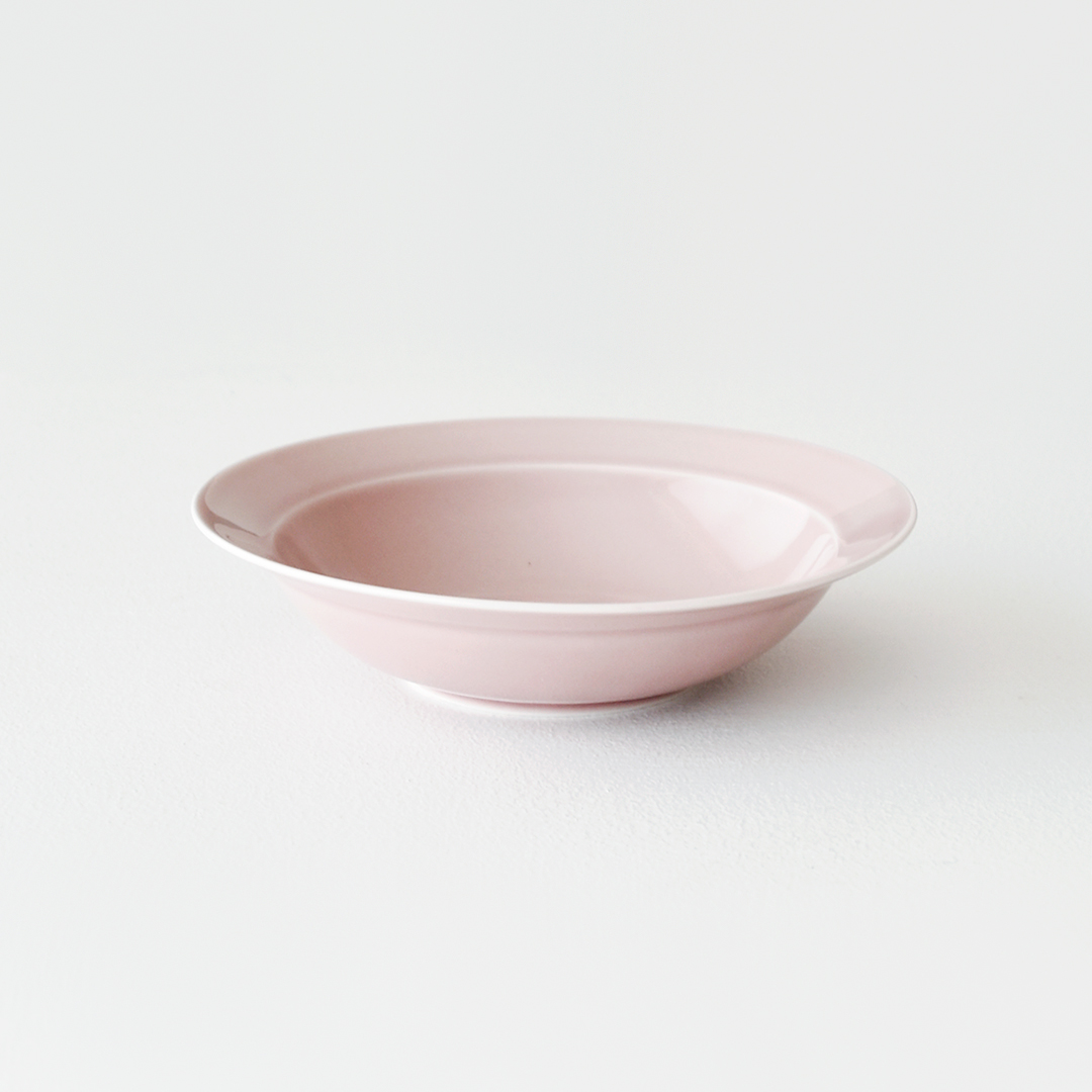 yumiko iihoshi porcelain × CHECK&STRIPE  Soup bowl ミスティピンク　M