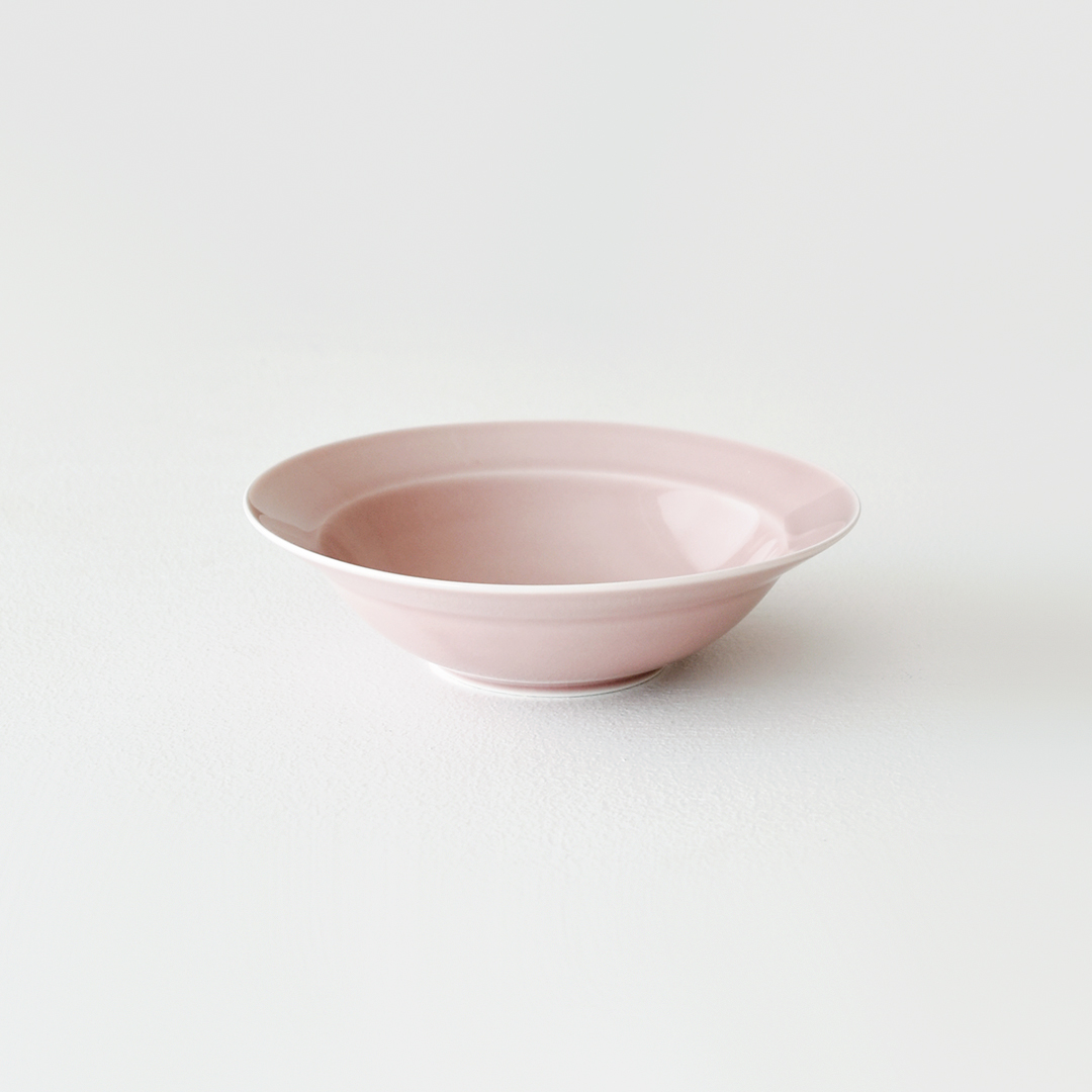 yumiko iihoshi porcelain × CHECK&STRIPE  Soup bowl ミスティピンク　S