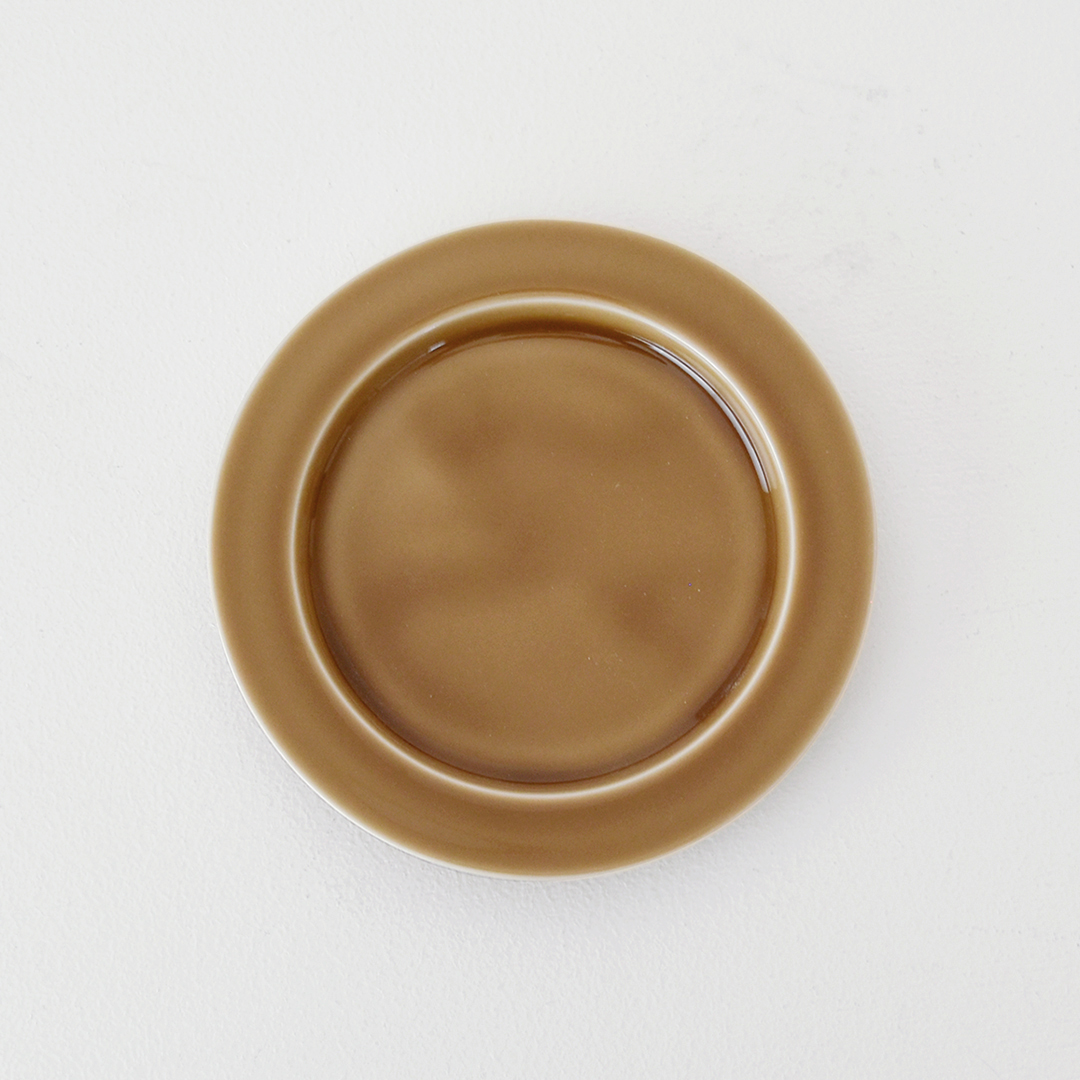 yumiko iihoshi porcelain × CHECK&STRIPE  unjour シナモン　goûter plate (plate S)