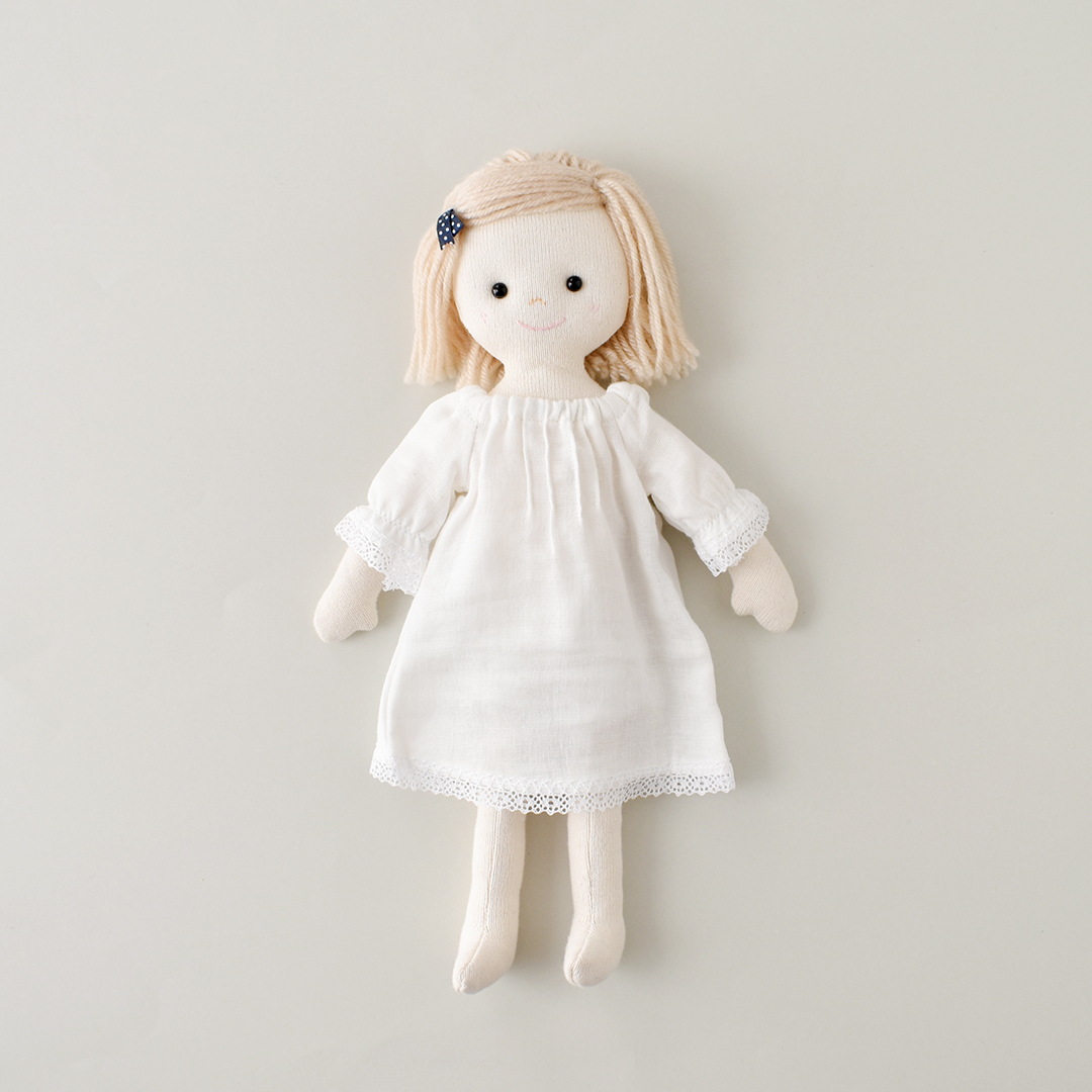 CHECK＆STRIPE / お人形 本体とパジャマのキット マーガレットのセット