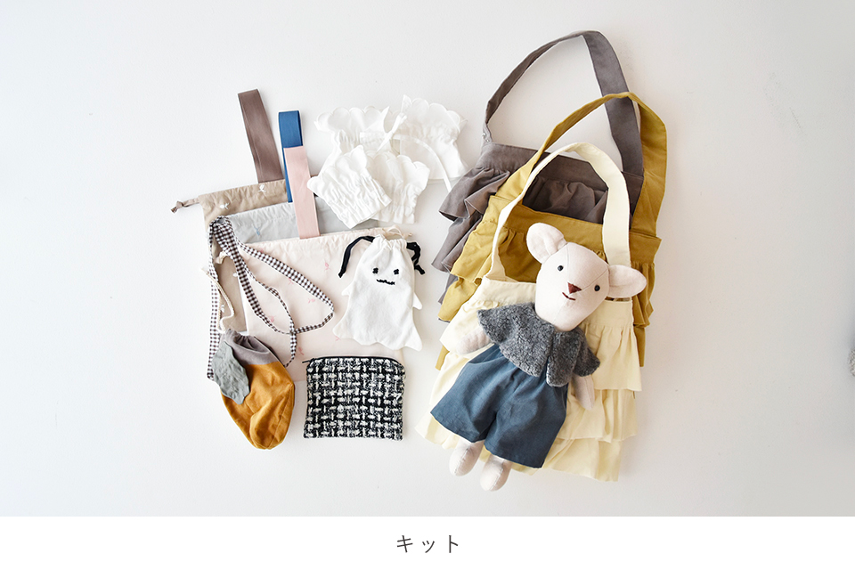 c&s  フレンチコーデュロイ  ミニリボンヘアゴムセット CHECK＆STRIPE / 2026年10月予約販売
