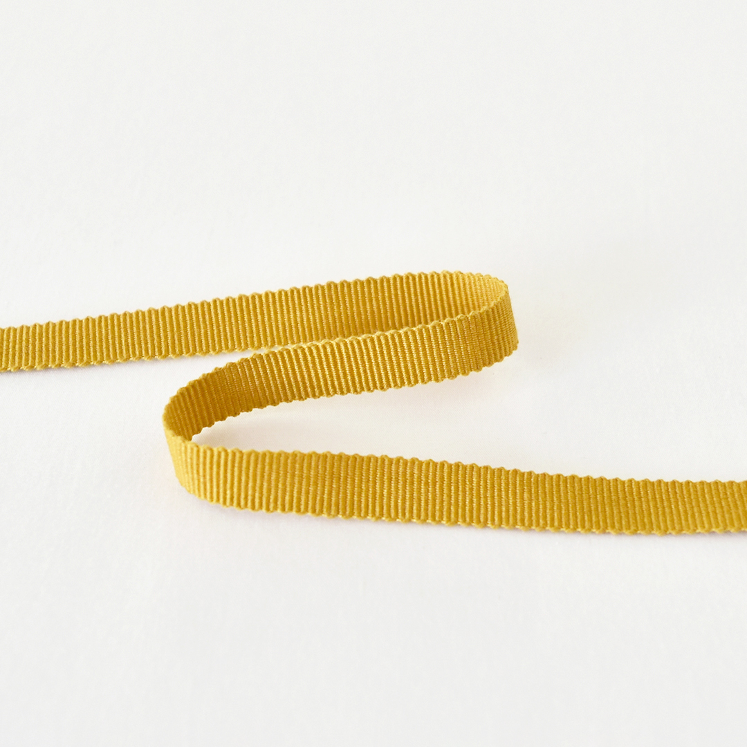 フランスのコットングログランテープ 10mm幅　251(マスタード)