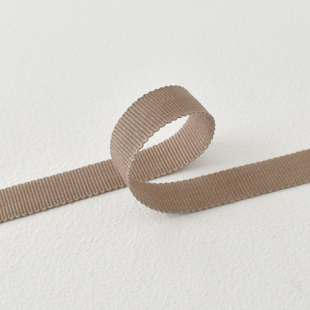 フランスのコットングログランテープ 15mm幅　507(グレージュ)