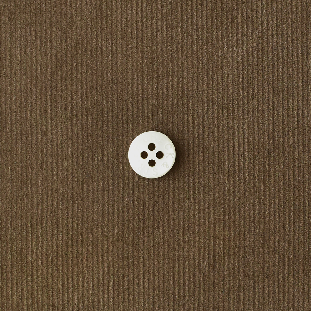 薄手のコットンシャツコール　ブラウン