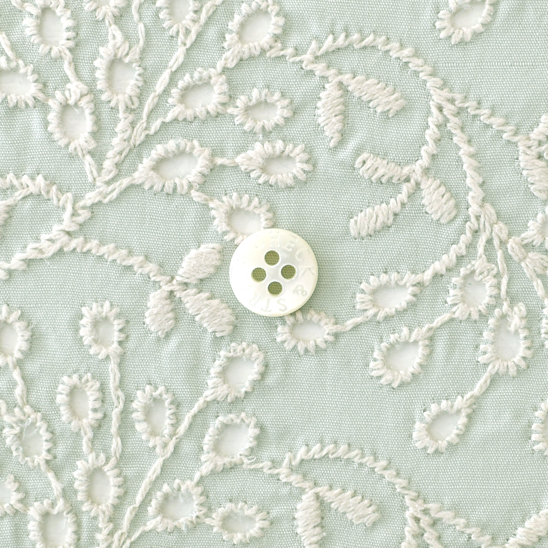 CHECK&STRIPEオリジナルティアドロップスツリー　ミンティーにアイボリー