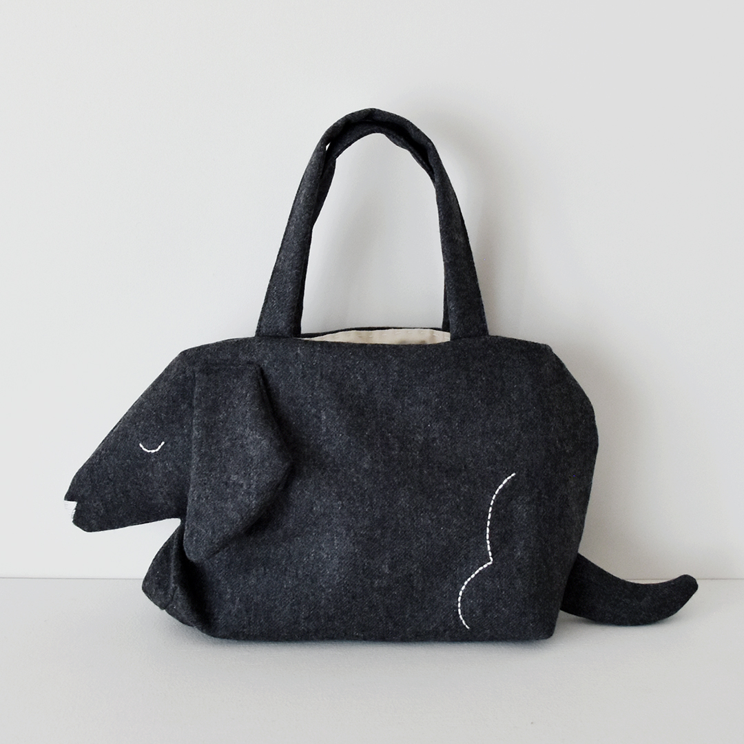 INU bag(HANDMADE完成品)　チャコール