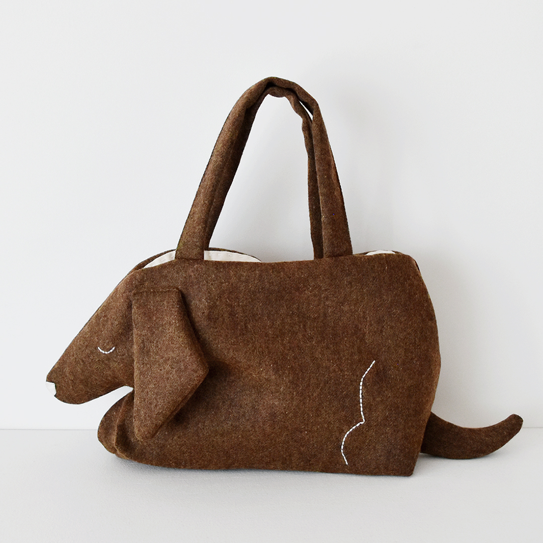 INU bag(HANDMADE完成品)　ブラウン