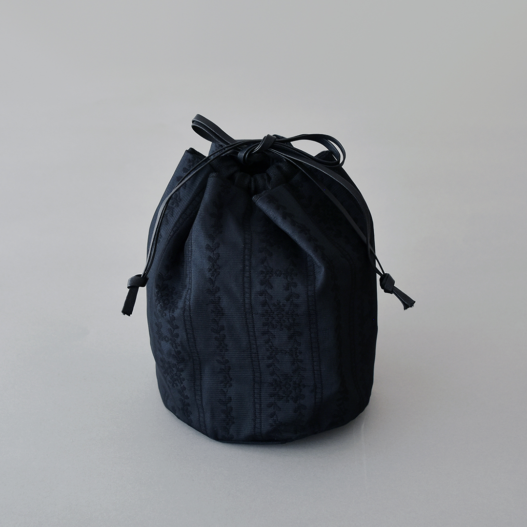 パニエの巾着バッグのキット　ブラック