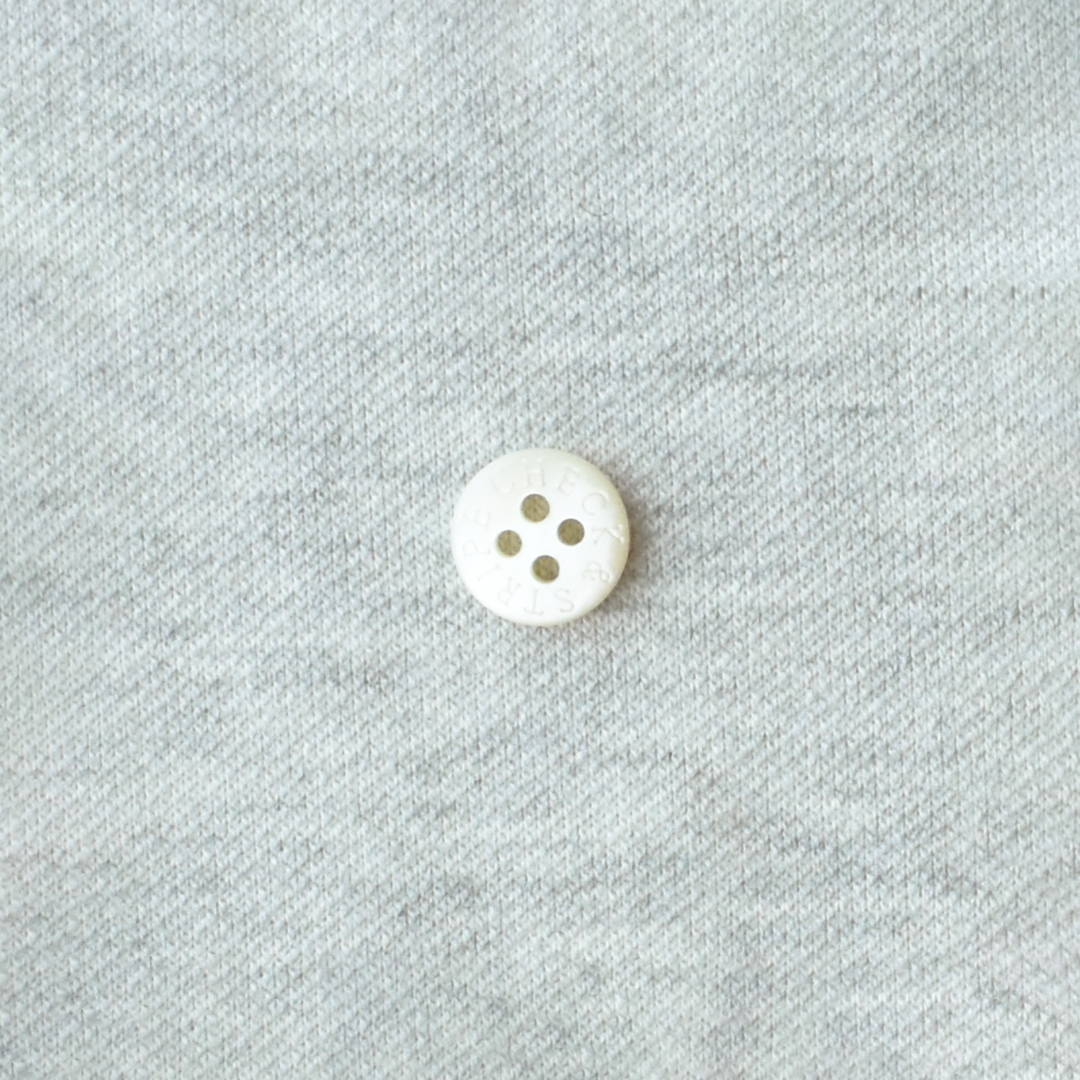 幅広厚手のコットンポリエステルのダンボールニット　杢グレー