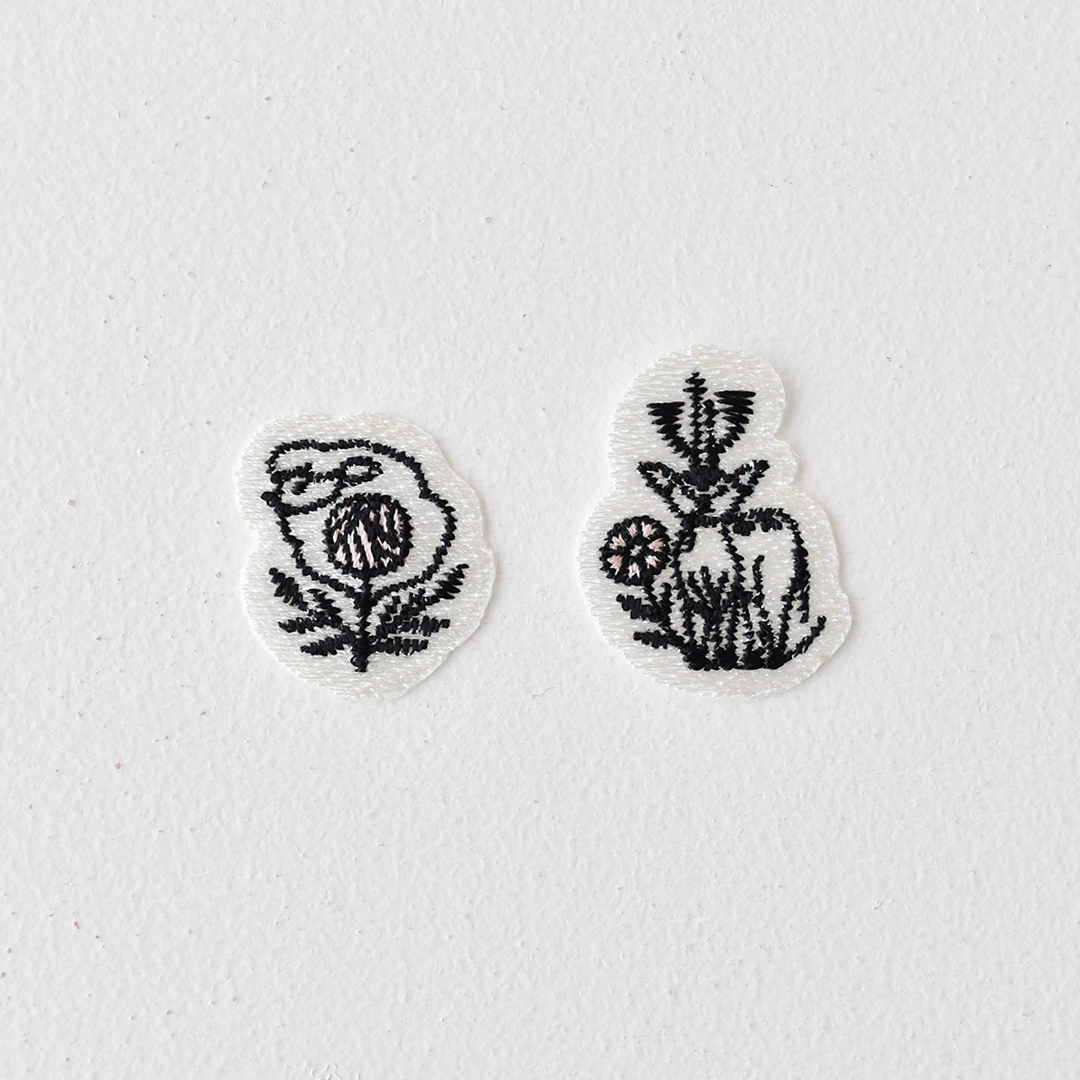 福田布店 アップリケ　「ひつじ」「しか」