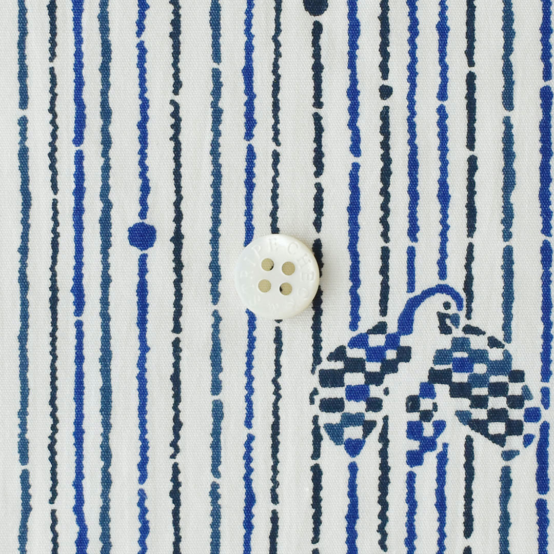 ラミネート 「bird whisper」　ライトグレージュにブルー系