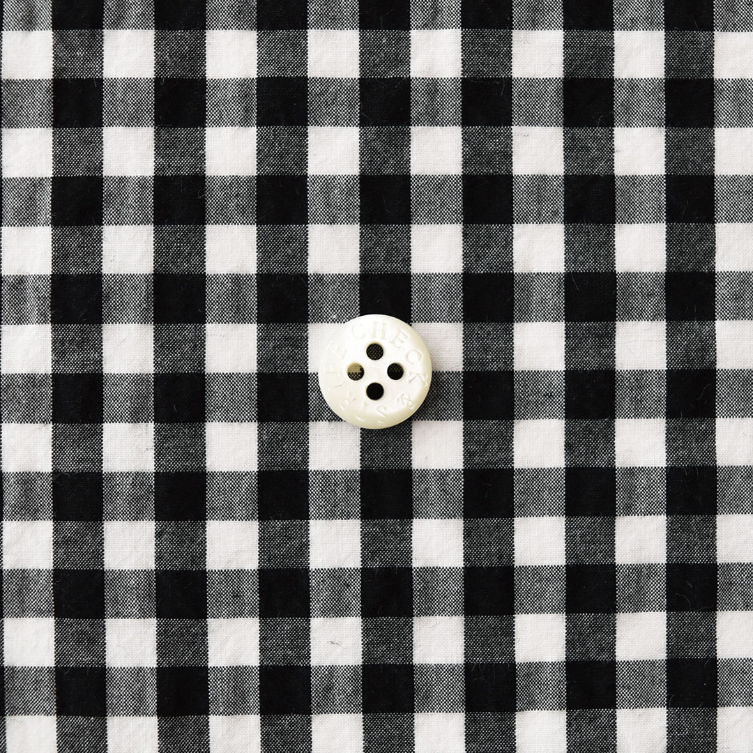 (数量限定トライアル特別20%オフ価格)C&Sコットンパピエ ギンガムチェック(レシピ付き)　ブラック