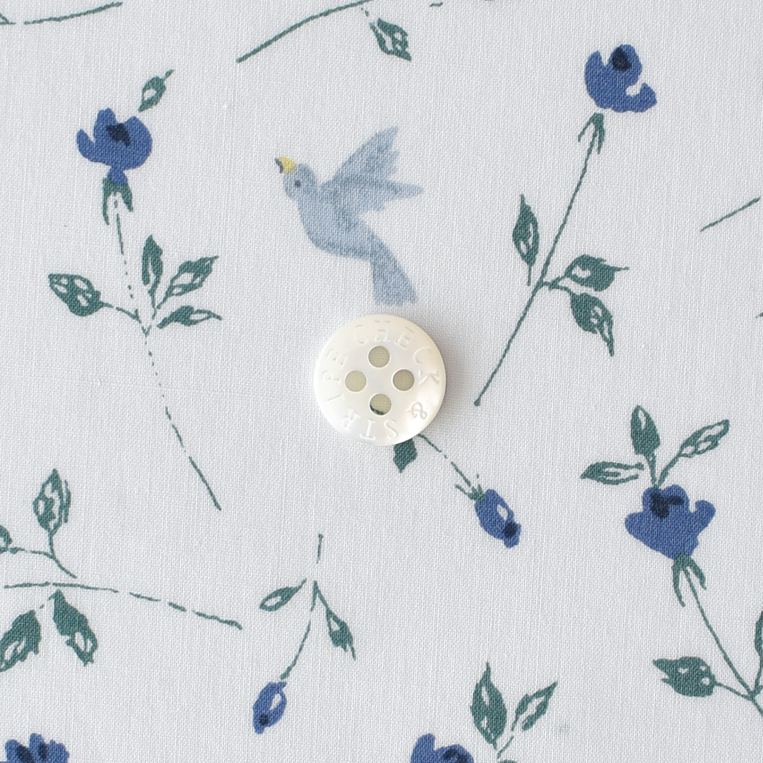 リバティプリント　Demi Birds ◎J24A(ブルー系)