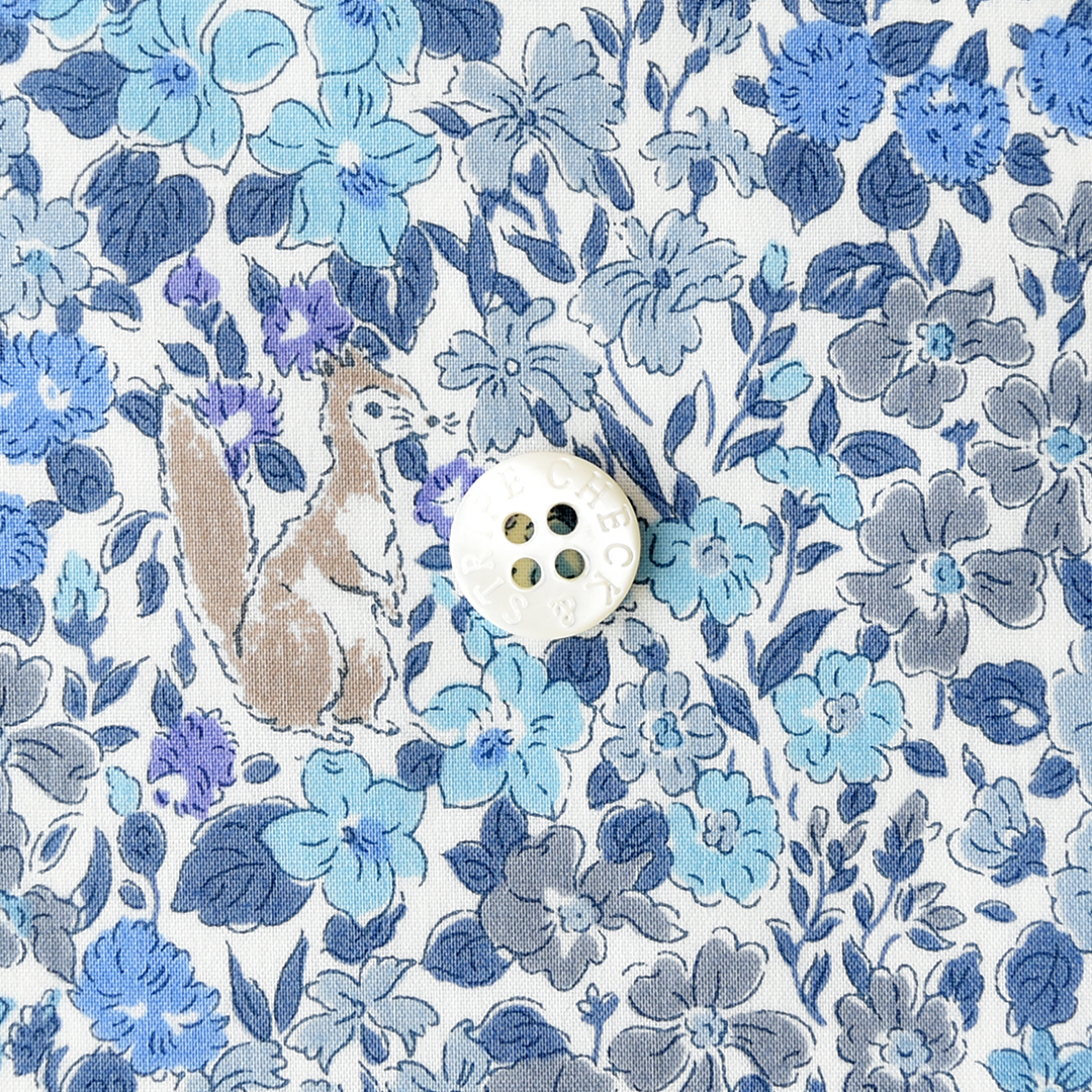 リバティプリント　Sana Louise ◎J24B(ブルー系)