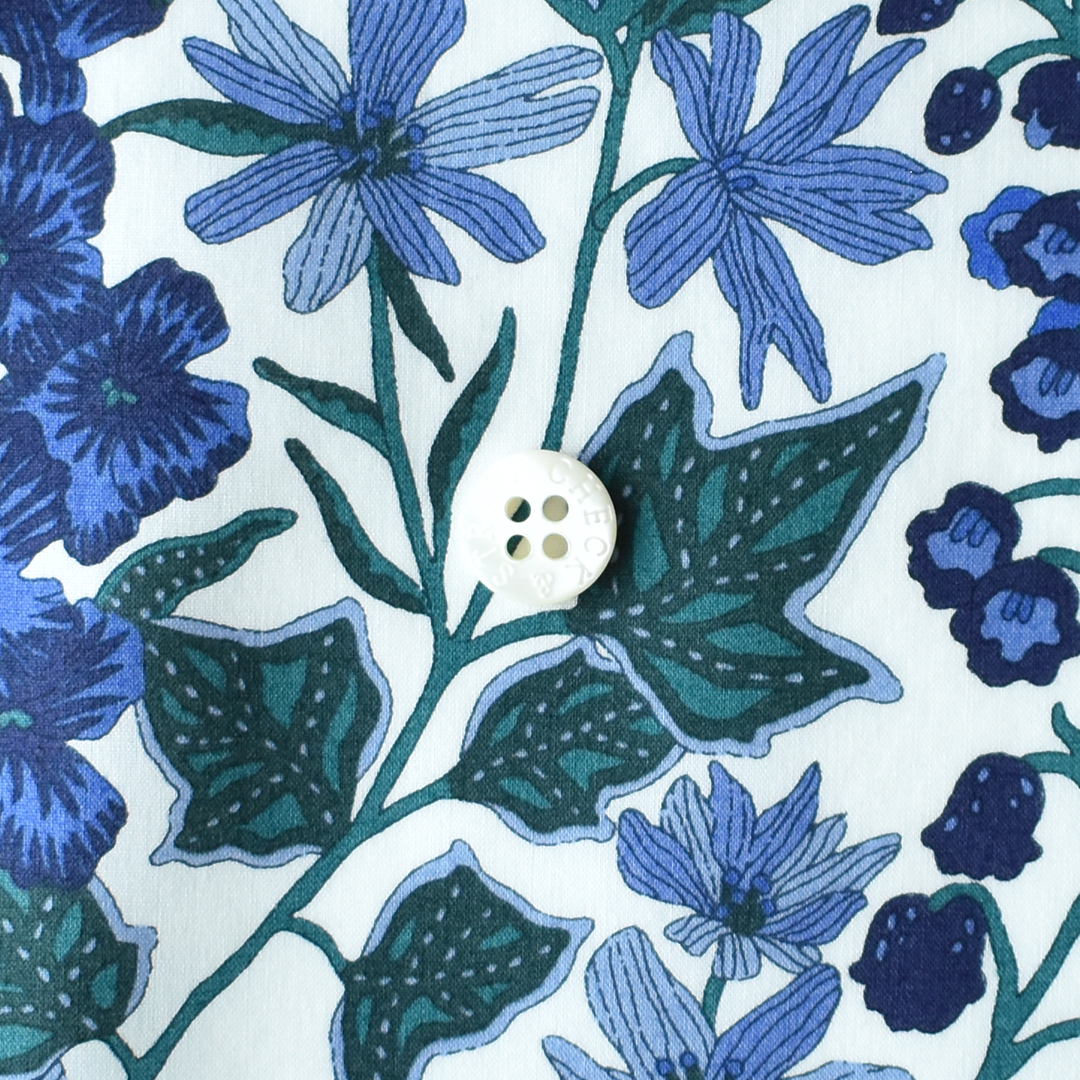 リバティプリント　Edna DE(ネイビーブルー)