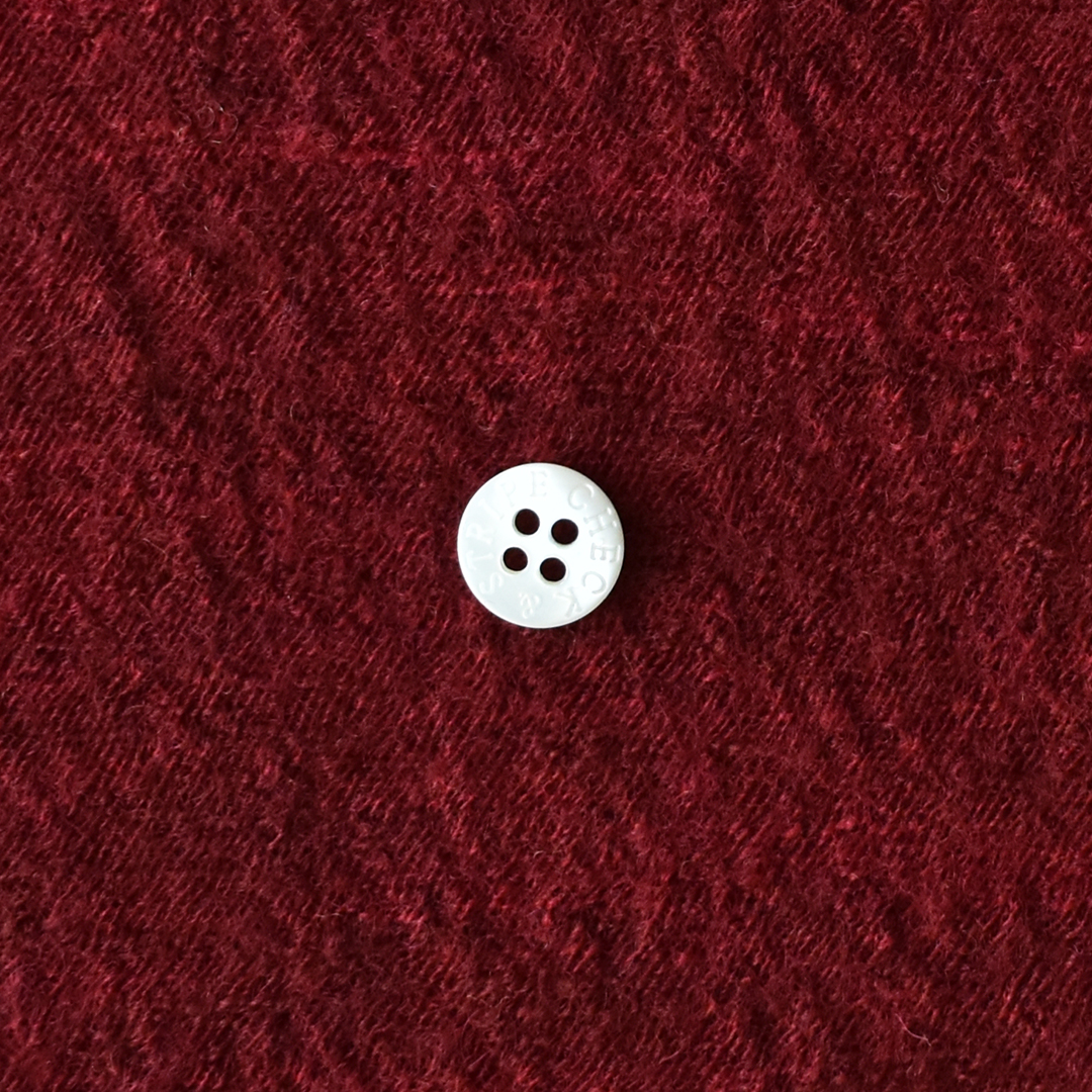 ちょっと幅広やわらかメランジウールニット　ダークレッド系